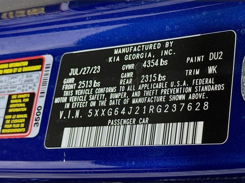 Certified 2024 Kia K5 GT-Line w/ GT-Line Premium Package FWD image 35