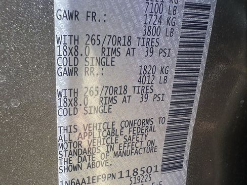 Used 2023 Nissan Titan SV w/ SV Convenience Package image 14