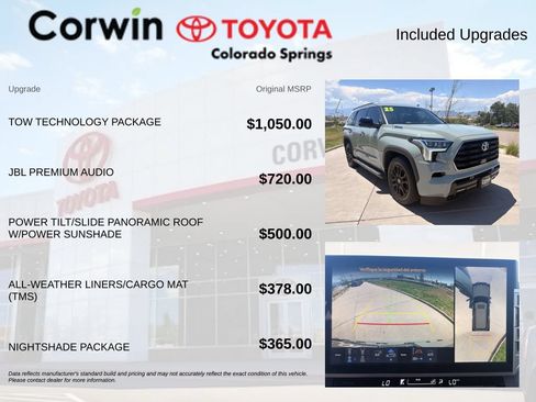 Used 2025 Toyota Sequoia Limited w/ Tow Technology Package AWD/4WD image 4