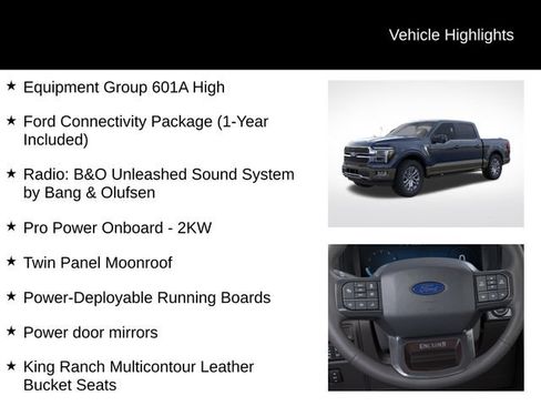 New 2026 Ford F150 King Ranch w/ Equipment Group 601A High AWD/4WD image 7