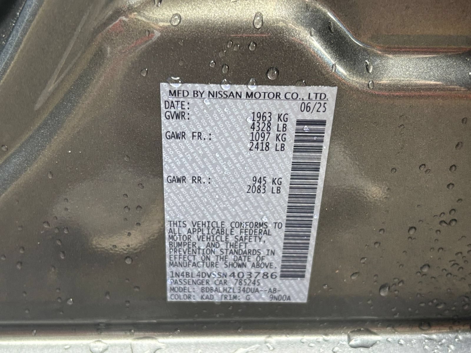 Used 2025 Nissan Altima 2.5 SV FWD image 28