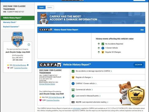 Used 2022 RAM 1500 Tradesman w/ Trailer Tow Group image 13