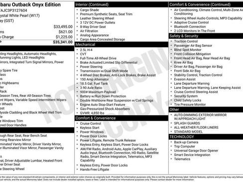 Certified 2023 Subaru Outback Onyx Edition image 8