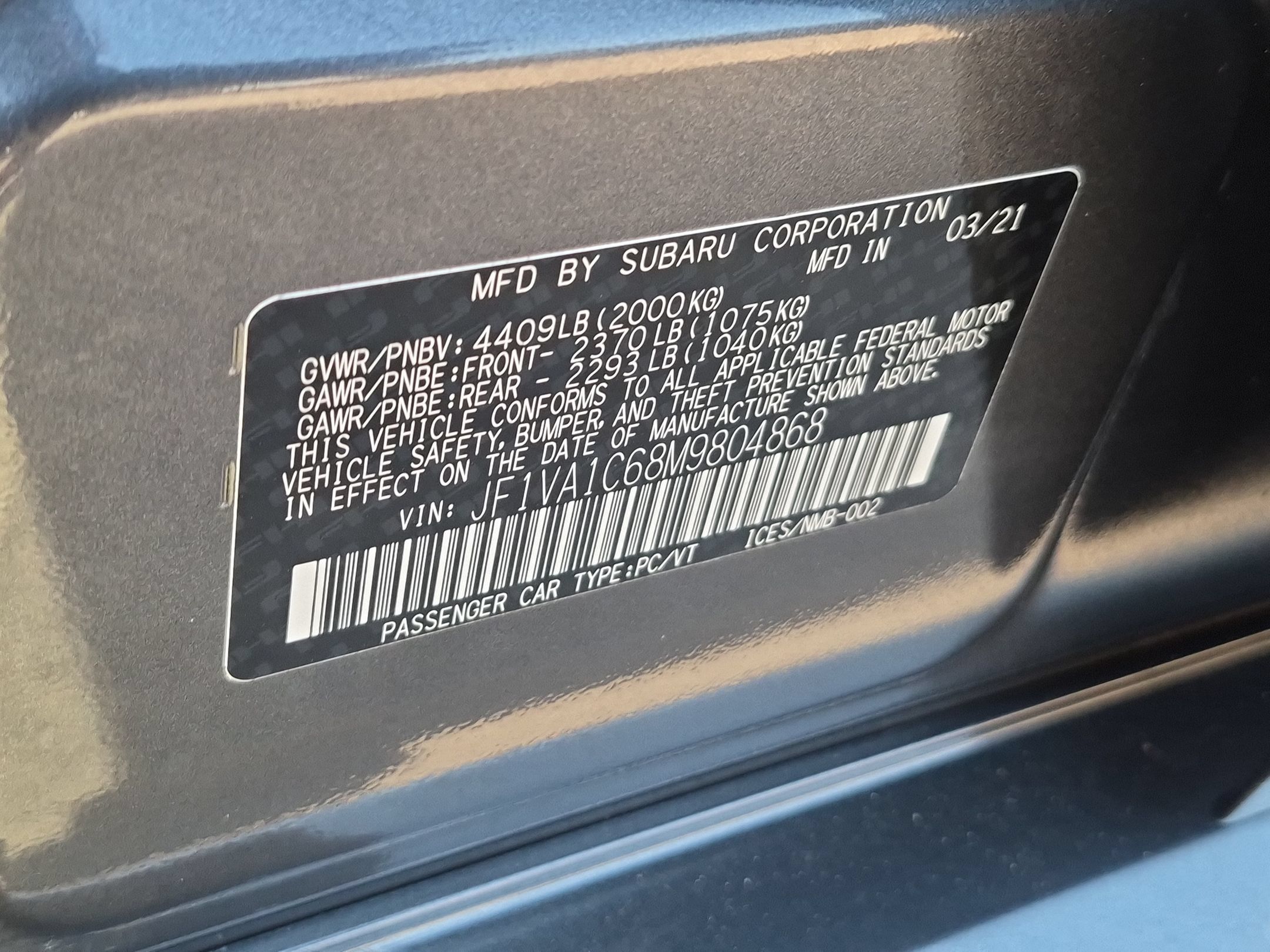 Used 2021 Subaru WRX Premium AWD/4WD image 24