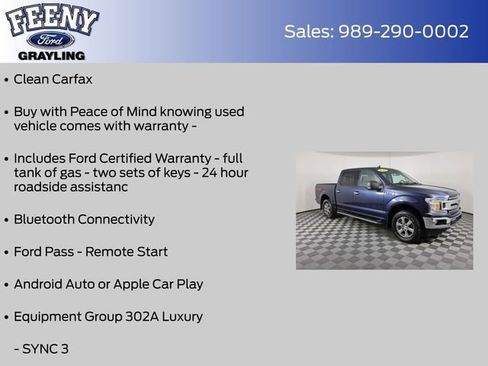 Used 2018 Ford F150 XLT w/ Equipment Group 302A Luxury image 4