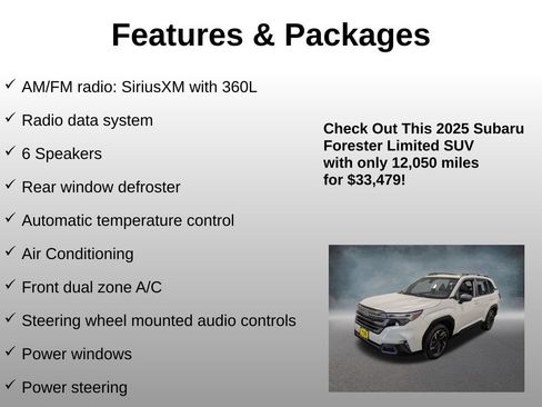 Used 2025 Subaru Forester Limited AWD/4WD image 8