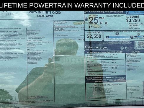 Certified 2025 INFINITI QX50 Luxe image 26