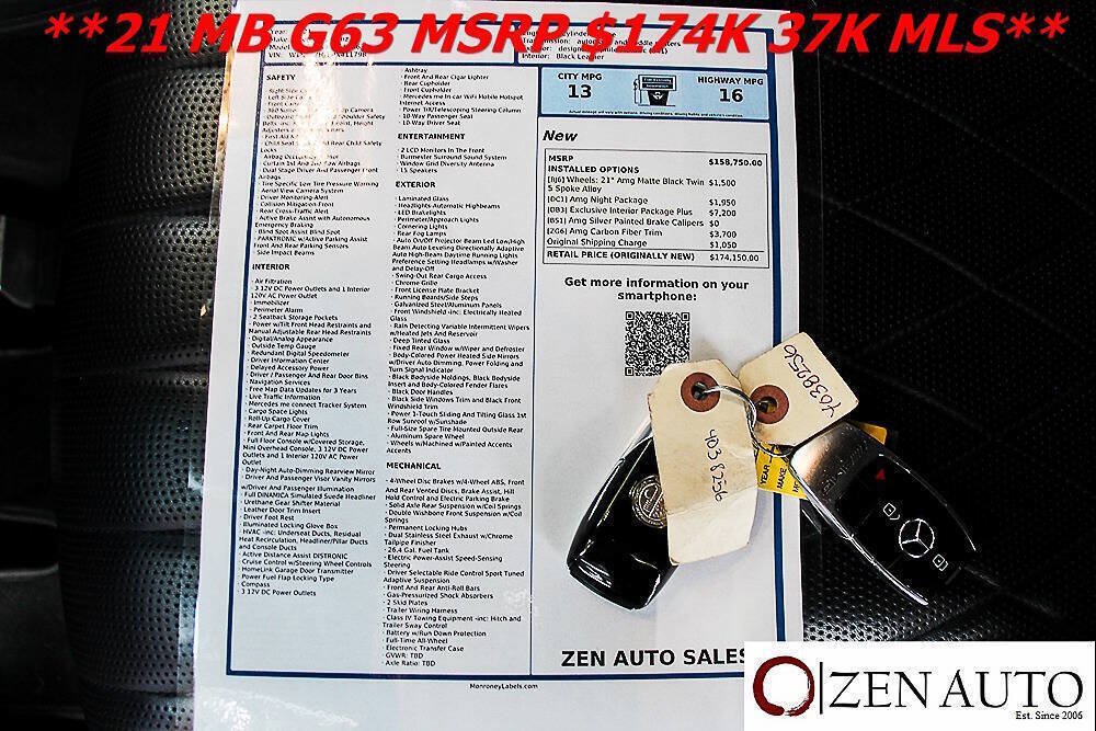 Used 2021 Mercedes-Benz G 63 AMG 4MATIC image 14
