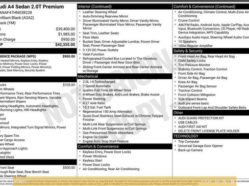 Used 2017 Audi A4 2.0T Premium w/ Convenience Package image 2