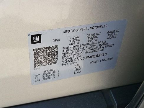 Certified 2021 Chevrolet Tahoe LT w/ LT Signature Package RWD image 27