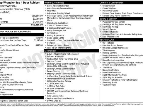 Used 2023 Jeep Wrangler Unlimited Rubicon 4xe AWD/4WD image 49