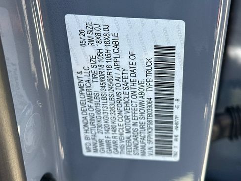 New 2026 Honda Ridgeline Black Edition image 32