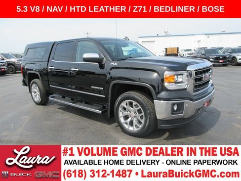 Used 2015 GMC Sierra 1500 SLT w/ SLT Crew Cab Value Package AWD/4WD image 1