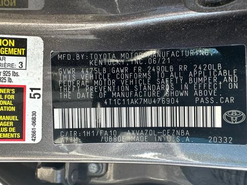 Used 2021 Toyota Camry LE FWD image 19