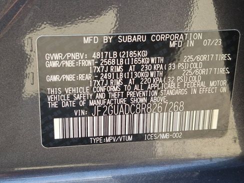 Used 2024 Subaru Crosstrek 2.0i Premium w/ Crosstrek Mirror Package AWD/4WD image 22