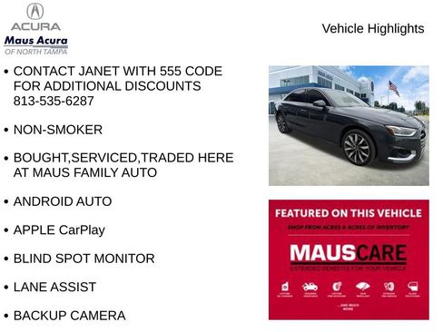 Used 2022 Audi A4 2.0T Premium Plus w/ Premium Plus Package AWD/4WD image 8