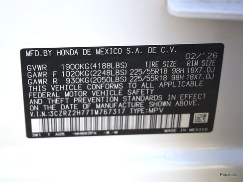 New 2026 Honda HR-V EX-L image 20