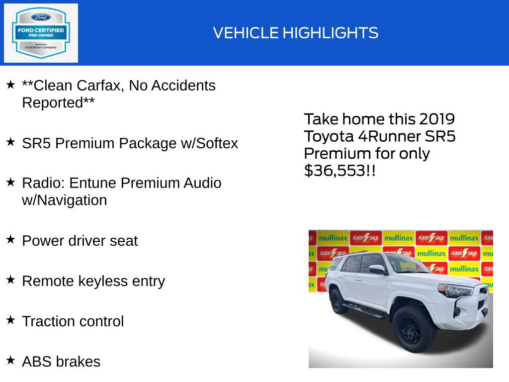 Used 2019 Toyota 4Runner SR5 Premium AWD/4WD image 18