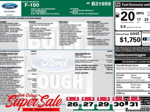 Used 2022 Ford F150 XLT w/ Equipment Group 302A High image 2