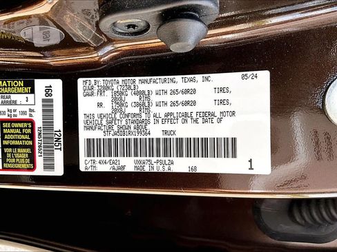 Used 2024 Toyota Tundra Limited w/ Power Package image 42