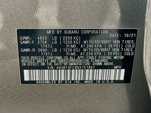 Used 2022 Subaru Outback Premium w/ Popular Package #1 AWD/4WD image 31