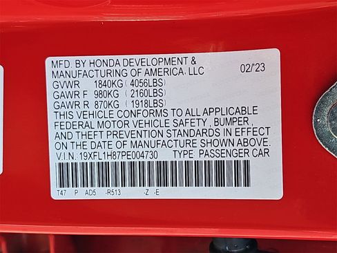 Used 2023 Honda Civic Sport Touring image 38