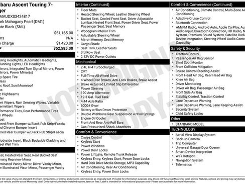Certified 2025 Subaru Ascent Touring image 42