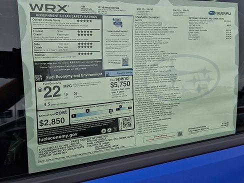 New 2026 Subaru WRX Premium AWD/4WD image 17
