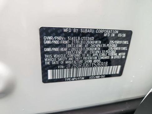 Certified 2026 Subaru Outback Touring XT AWD/4WD image 25