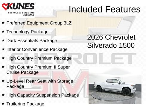 New 2026 Chevrolet Silverado 1500 High Country AWD/4WD image 2