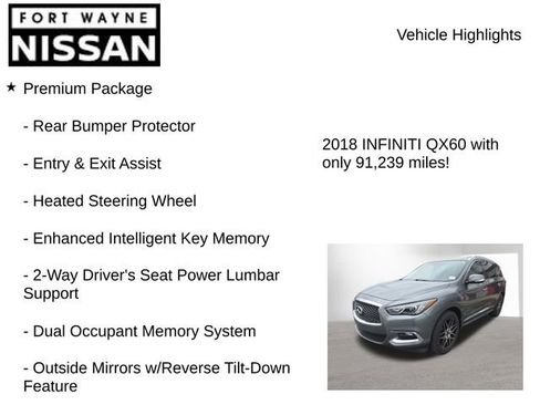 Used 2018 INFINITI QX60 FWD w/ Premium Plus Package image 8