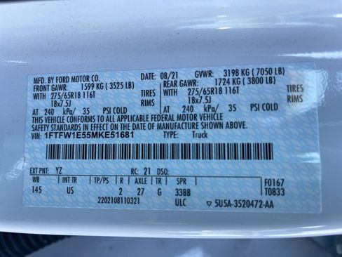 Used 2021 Ford F150 XLT w/ Equipment Group 302A High image 35