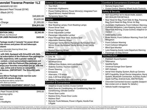 Used 2023 Chevrolet Traverse Premier w/ Redline Edition AWD/4WD image 4