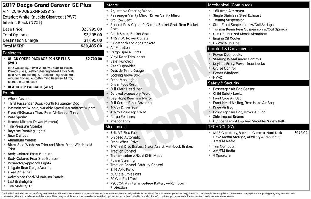 Used 2017 Dodge Grand Caravan SE FWD image 7