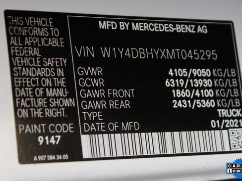 Used 2021 Mercedes-Benz Sprinter 144 Cargo image 38
