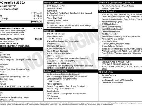 Used 2023 GMC Acadia SLE w/ Driver Convenience Package FWD image 16