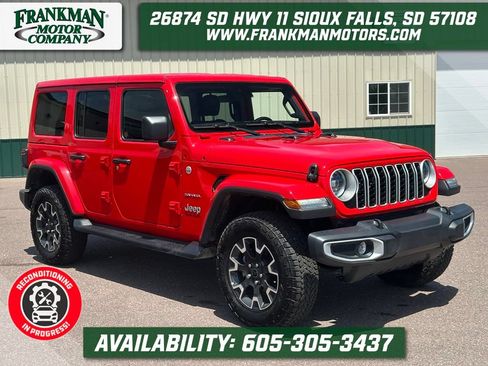 Used 2024 Jeep Wrangler Unlimited Sahara w/ Safety Group AWD/4WD image 1