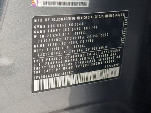 Certified 2024 Volkswagen Tiguan S image 34