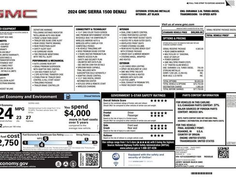Used 2024 GMC Sierra 1500 Denali w/ Denali Reserve Package image 3