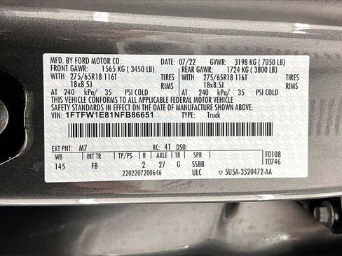 Used 2022 Ford F150 XLT w/ Equipment Group 302A High image 36