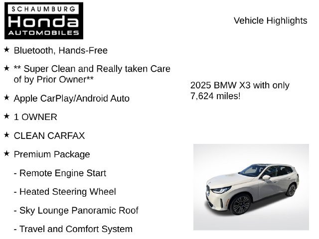 Used 2025 BMW X3 xDrive30i AWD/4WD image 8
