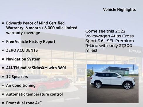Used 2022 Volkswagen Atlas Cross Sport SEL Premium R-Line AWD/4WD image 10