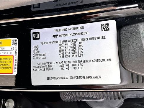 Used 2023 Cadillac Escalade Sport Platinum w/ LPO, ONYX Package AWD/4WD image 33