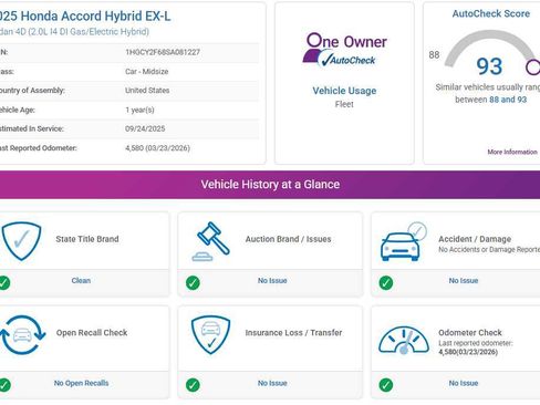 Used 2025 Honda Accord EX-L image 2