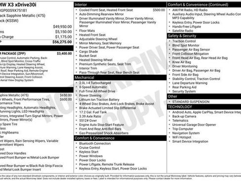 Certified 2025 BMW X3 xDrive30i w/ Premium Package image 11
