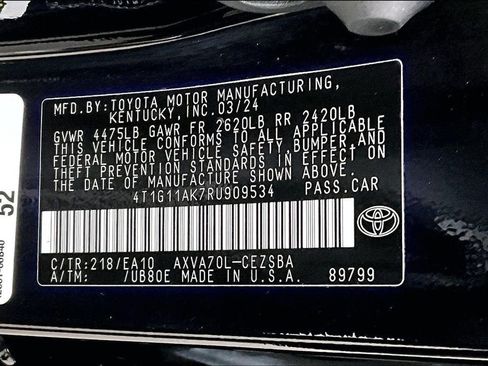 Used 2024 Toyota Camry SE FWD image 32