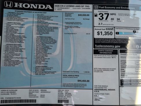 New 2026 Honda CR-V Sport Touring image 16
