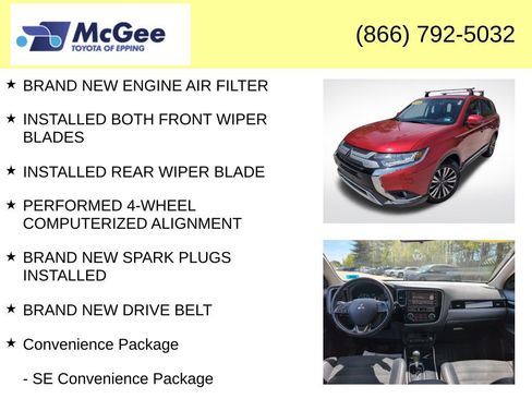 Used 2019 Mitsubishi Outlander SE AWD/4WD image 8