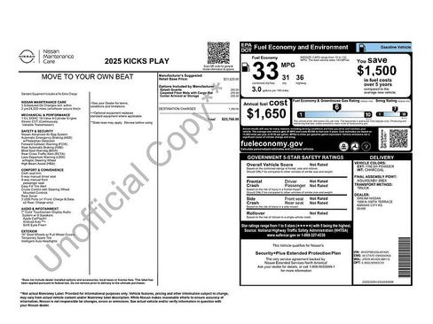 Used 2025 Nissan Kicks Play S FWD image 2