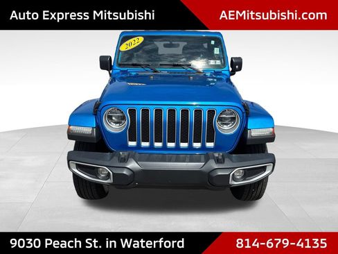 Used 2022 Jeep Wrangler Unlimited Sahara w/ LED Lighting Group AWD/4WD image 2